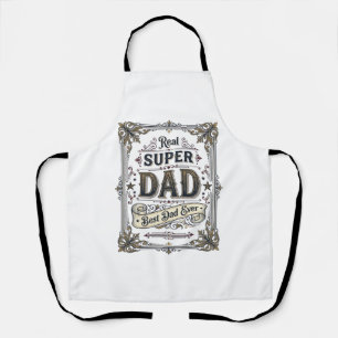 Tablier Conception de chemise Vintage Super Papa Meilleur