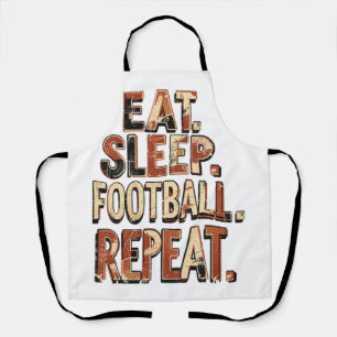 Tablier Conception de fan de football vintage   Graphique 