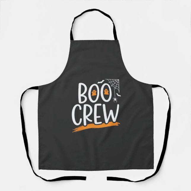 Tablier Conception de fantôme Halloween Boo Crew_1 (Recto)