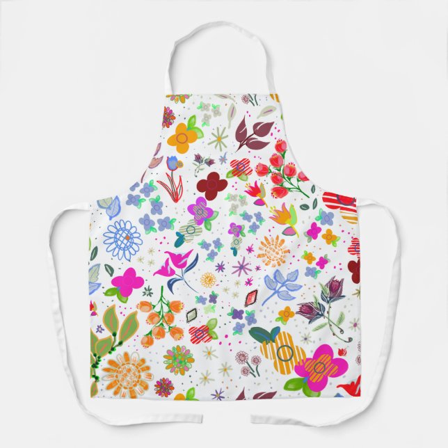 Tablier Conception de fête de cuisine et jardin (Recto)