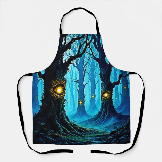 Tablier Conception de forêt de l'oeil de fantasy sombre (Recto)