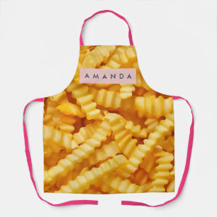 Tablier Conception de frites françaises coupées en fronce