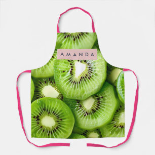 Tablier Conception de fruit de kiwi vibrant personnalisée