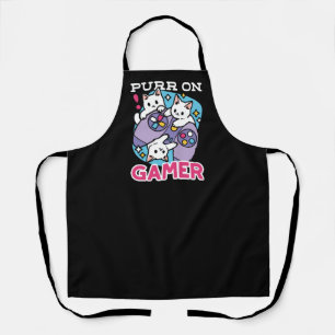 Tablier Conception de gamer de chat - Purr sur Gamer Joyst