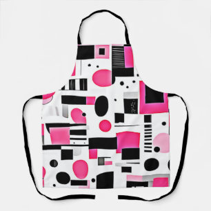 Tablier Conception de géométrie rose Art Pop