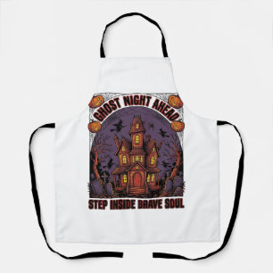 Tablier Conception de gravure vintage Halloween Maison han