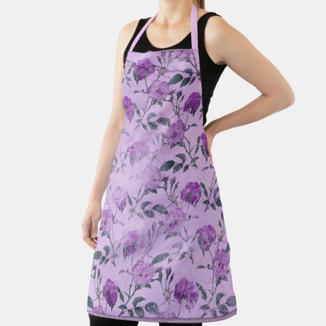 Tablier Conception de la série Floral Violet Délabré 2  (Insitu)