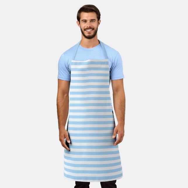Tablier Conception de la série nautique rose et bleu 1 (Porté)