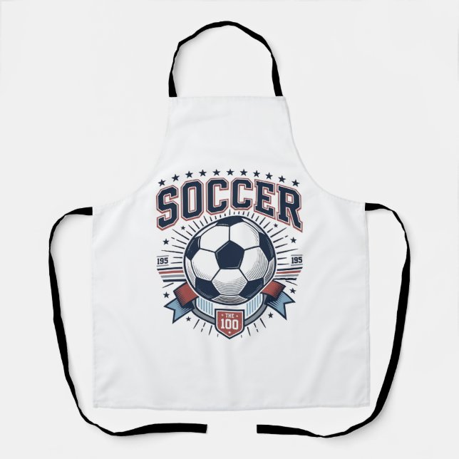 Tablier Conception de maillot à l'emblème de football vint (Recto)