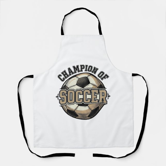 Tablier Conception de maillot de champion de balle de foot (Recto)