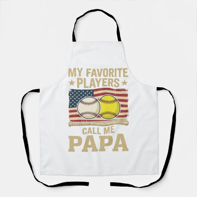 Tablier Conception de maillot de joueurs de baseball de so (Recto)