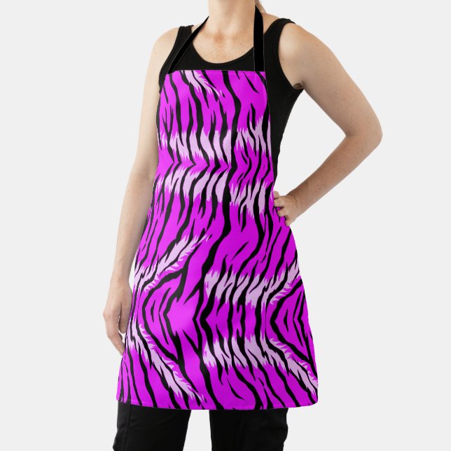 Tablier Conception de motif de peau de tigre violet  (Insitu)