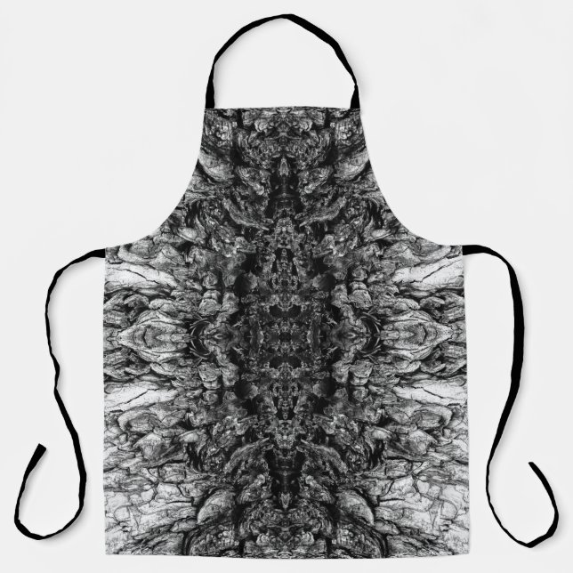 Tablier Conception de motif de photo en noir et blanc d'éc (Recto)
