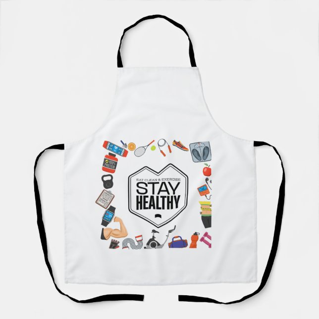 Tablier conception de motivation pour rester en bonne sant (Recto)