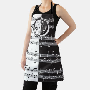 Tablier Conception de partition musicale personnalisée