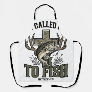 Tablier Conception de pêche chrétienne Il m'a appelé à pêc