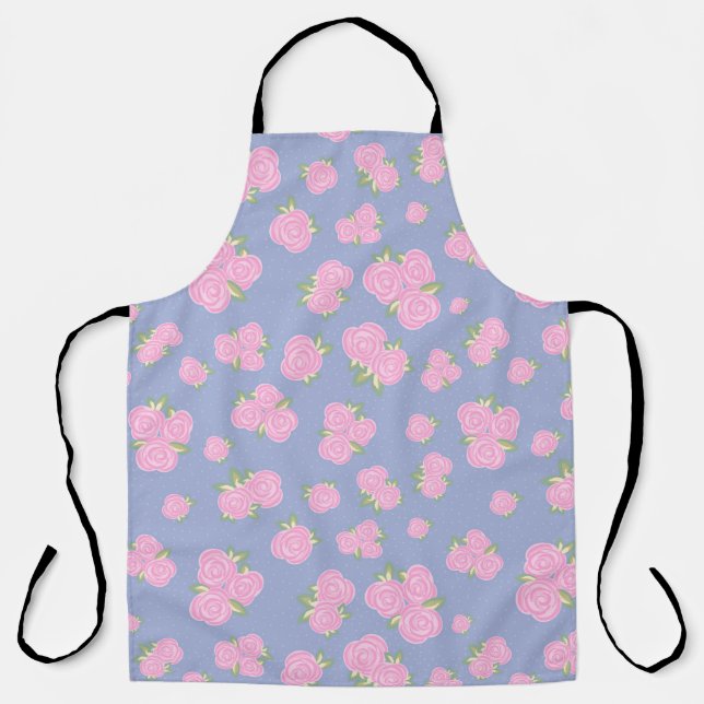 Tablier Conception de rose antique romantique (Recto)