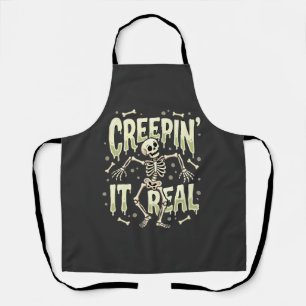 Tablier Conception de squelette dansant Halloween Creepin