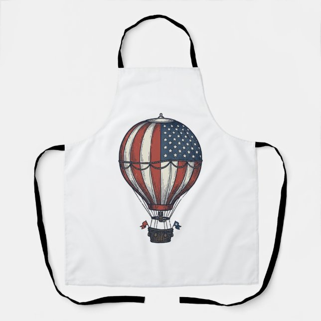 Tablier Conception de T-shirt de ballon à air chaud patrio (Recto)