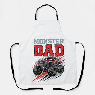 Tablier Conception de T-shirt de camion monstre vintage de