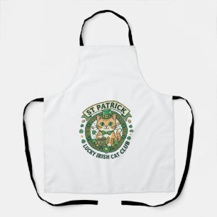 Tablier Conception de T-shirt de chat mignon irlandais cha