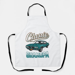 Tablier Conception de T-Shirt de voiture vintage de grand-