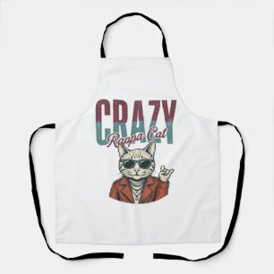 Tablier Conception de T-Shirt Gravure Vintage Crazy Rappa 