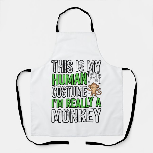 Tablier Conception de T-shirt Halloween Costume Humain Sin (Recto)