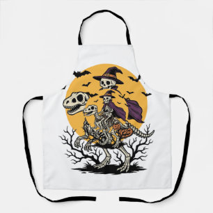 Tablier Conception de T-shirt Halloween dinosaure squelett