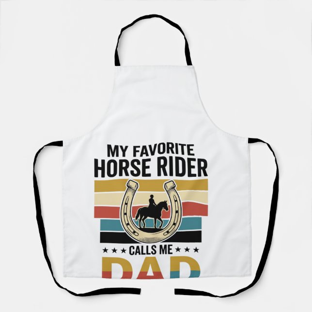 Tablier Conception de t-shirt Mon cavalier de cheval préfé (Recto)