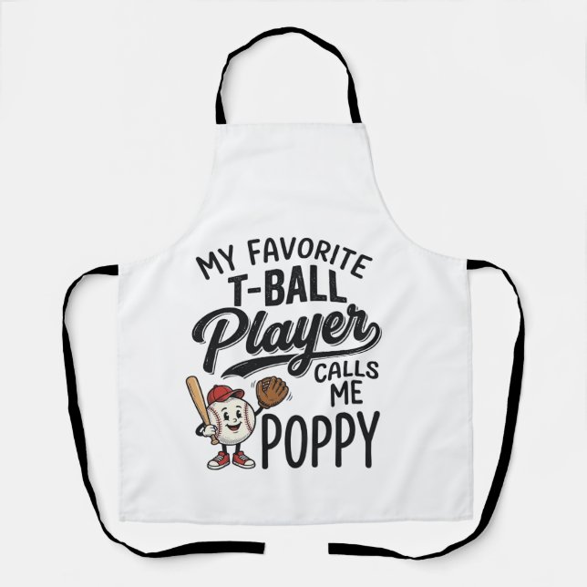 Tablier Conception de t-shirt Poppy Mon joueur préféré de  (Recto)