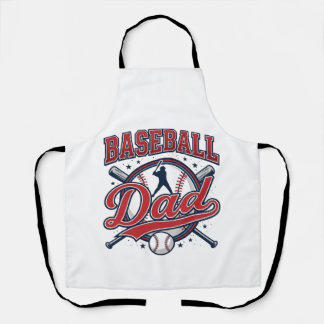 Tablier Conception de T-shirt pour papa de baseball vintag