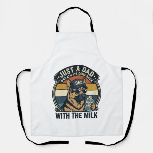 Tablier Conception de T-shirt rétro lait drôle de père She