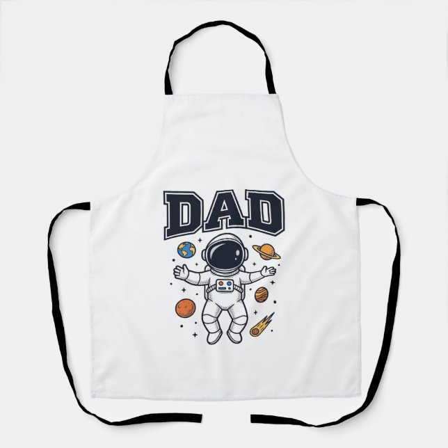 Tablier Conception de T-shirt Vector Space Astronaute Papa (Recto)