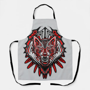 Tablier Conception de totem tribal Haida Loup