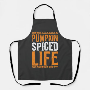 Tablier Conception de typographie Halloween Pumpkin Spiced