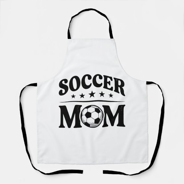 Tablier Conception de vecteur de chemise de maman de footb (Recto)