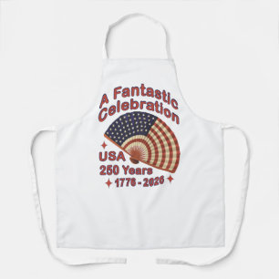 Tablier Conception de ventilateur patriotique USA 250 ans