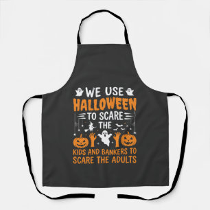 Tablier Conception d'Halloween pour enfants banquiers adul
