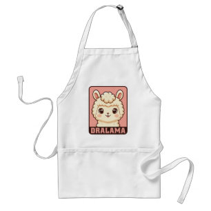 Tablier Conception d'illustration de lama mignon