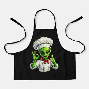 Tablier Conception drôle de chef extraterrestre Mignon cui