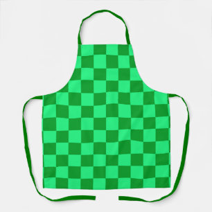 Tablier Conception du vérificateur vert clair et foncé
