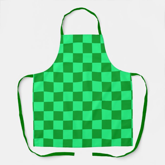 Tablier Conception du vérificateur vert clair et foncé (Recto)