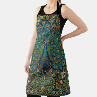 Tablier Conception élégante de paon bohème vintage