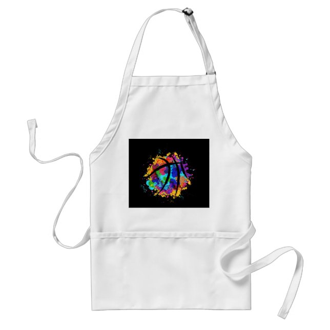 Tablier Conception Graphique de Basket-ball Vintage  Baske (Devant)