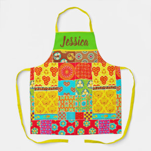TABLIER CONCEPTION JAPONAISE CLASSIQUE MOTIF QUILLE APRON
