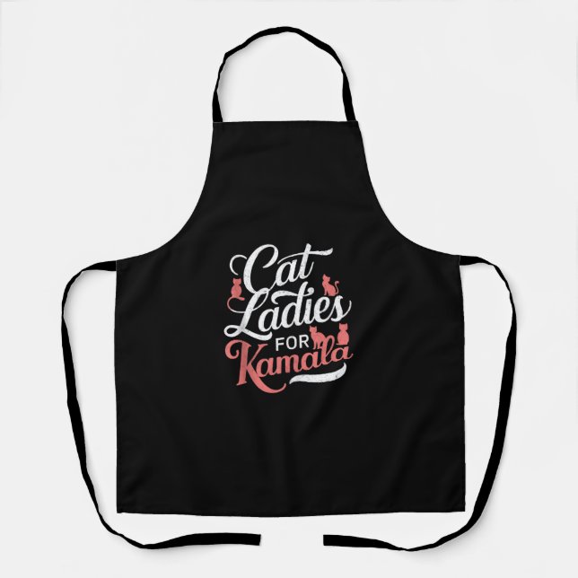Tablier Conception mignonne - Dames de chat pour Kamala av (Recto)