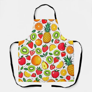 Tablier Conception Motif de fruits colorés
