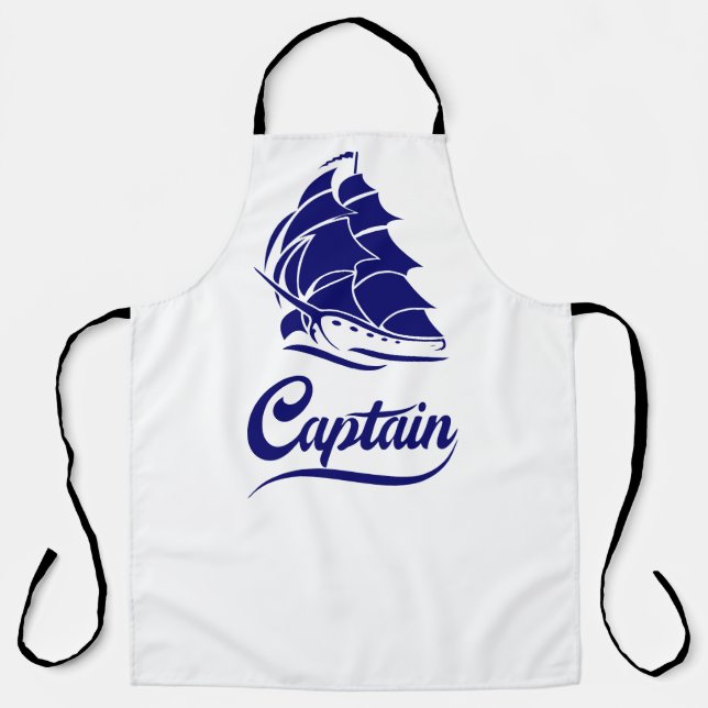 Tablier Conception nautique d'ancre de voilier capitaine (Recto)