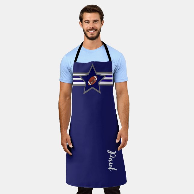 Tablier Conception personnalisable pour les fans de footba (Porté)